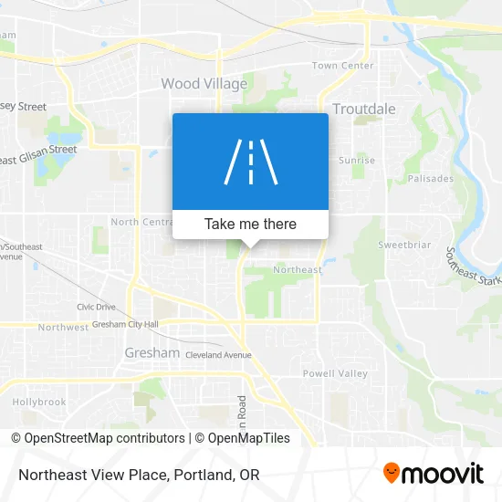 Northeast View Place map