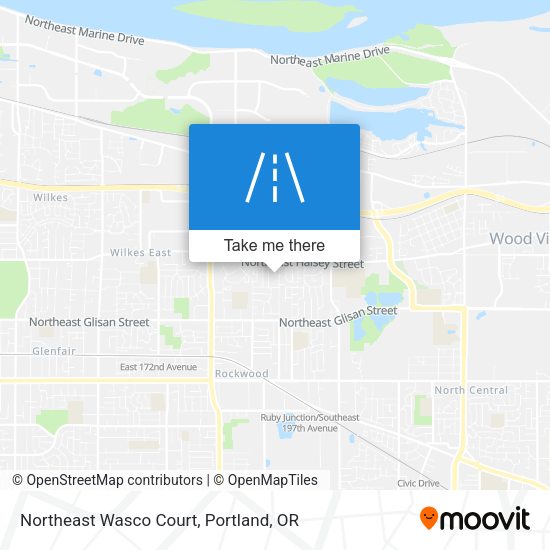 Northeast Wasco Court map