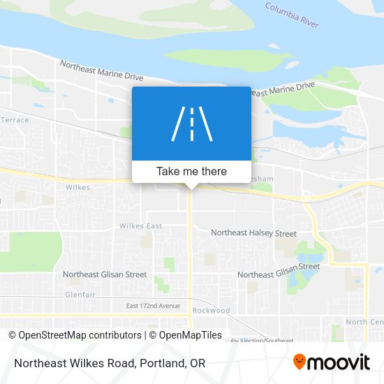 Northeast Wilkes Road map