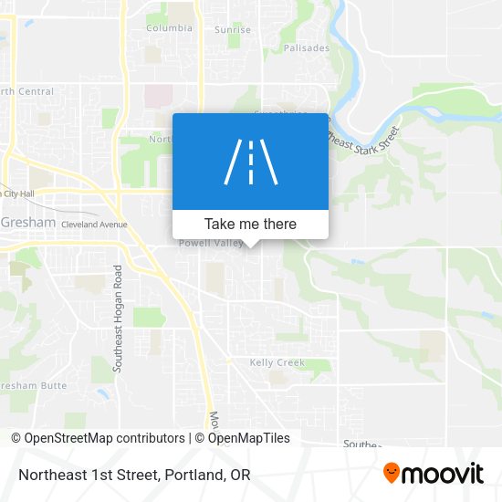 Mapa de Northeast 1st Street