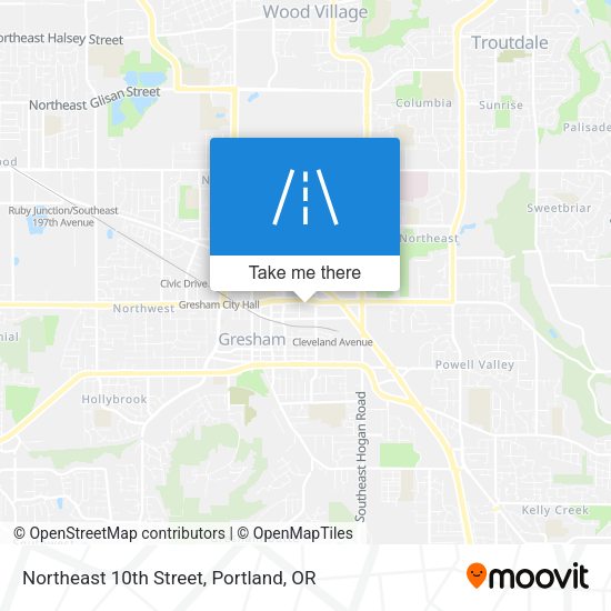 Mapa de Northeast 10th Street