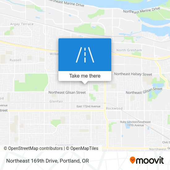 Mapa de Northeast 169th Drive