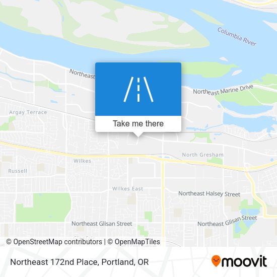 Mapa de Northeast 172nd Place