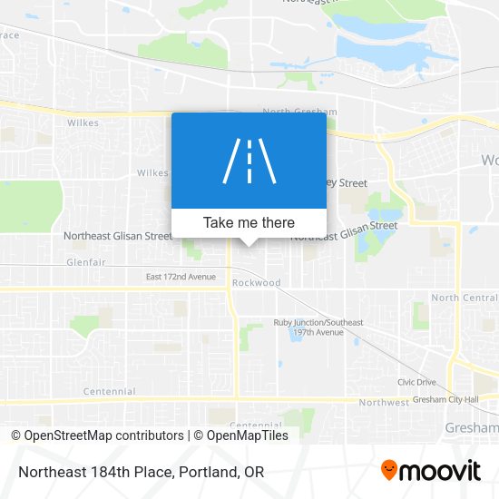 Mapa de Northeast 184th Place