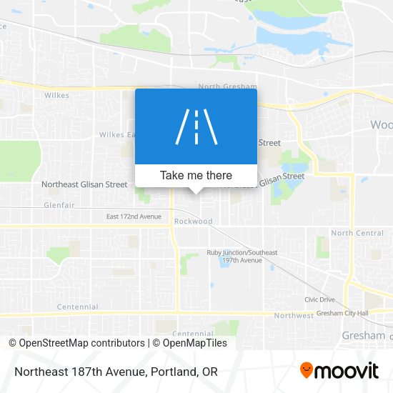 Northeast 187th Avenue map