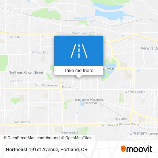 Mapa de Northeast 191st Avenue