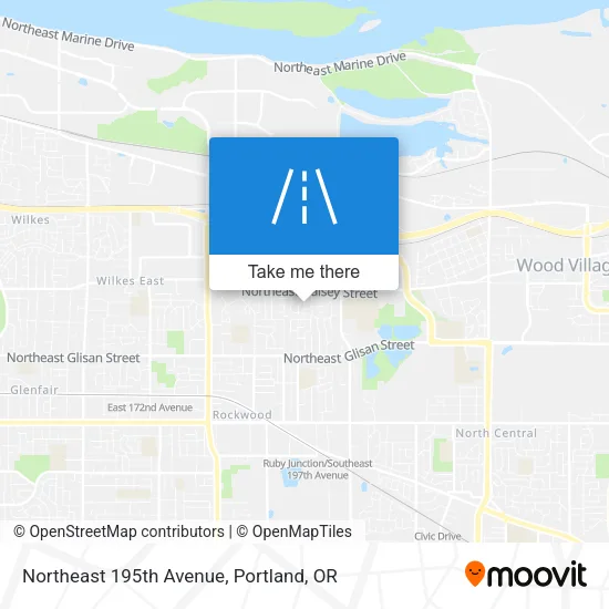 Mapa de Northeast 195th Avenue
