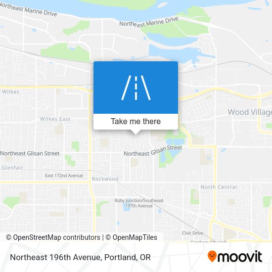 Mapa de Northeast 196th Avenue