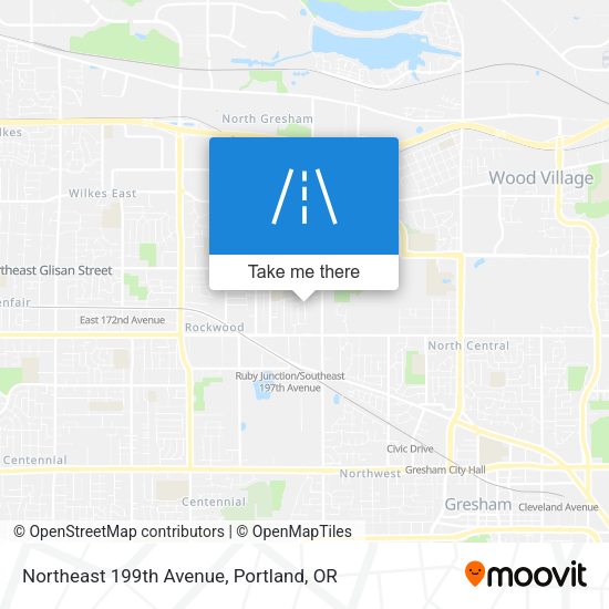 Northeast 199th Avenue map