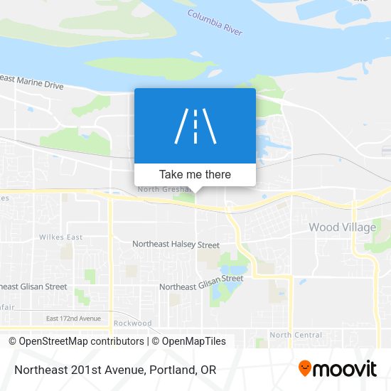 Northeast 201st Avenue map