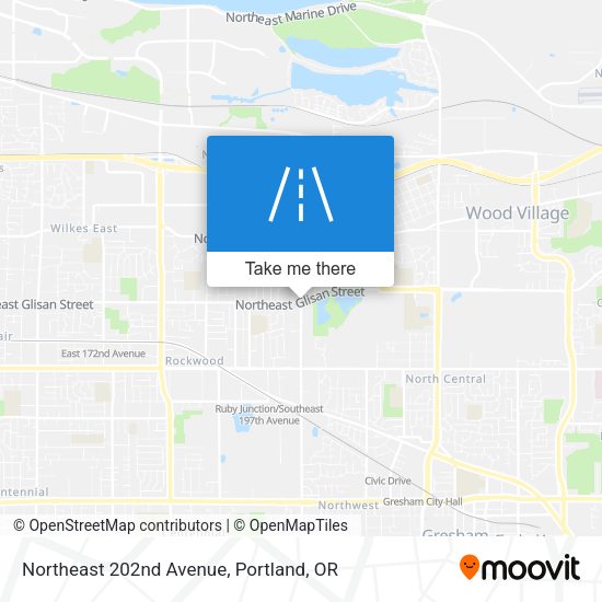 Mapa de Northeast 202nd Avenue