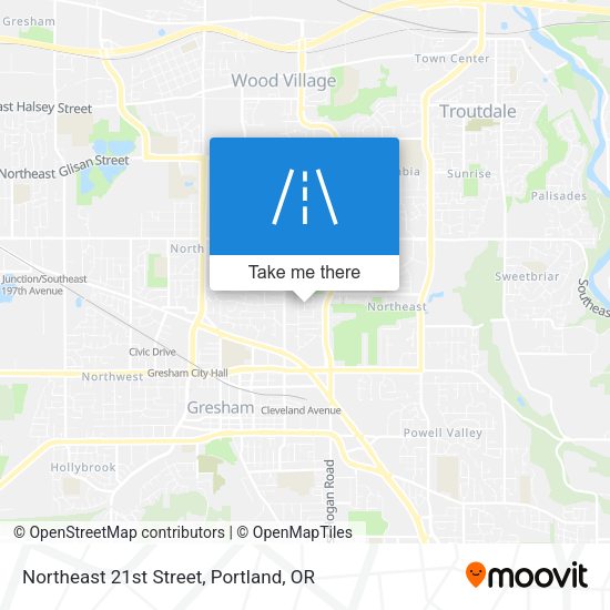 Mapa de Northeast 21st Street