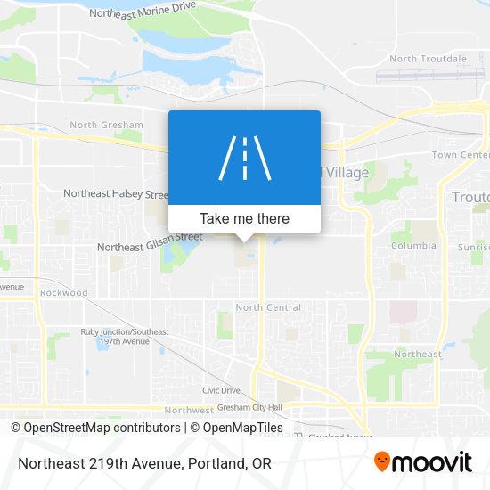 Mapa de Northeast 219th Avenue