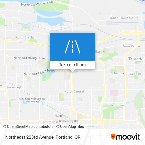Northeast 223rd Avenue map