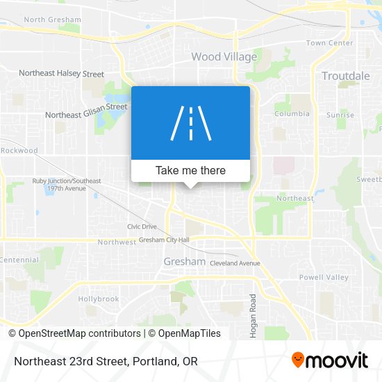 Northeast 23rd Street map