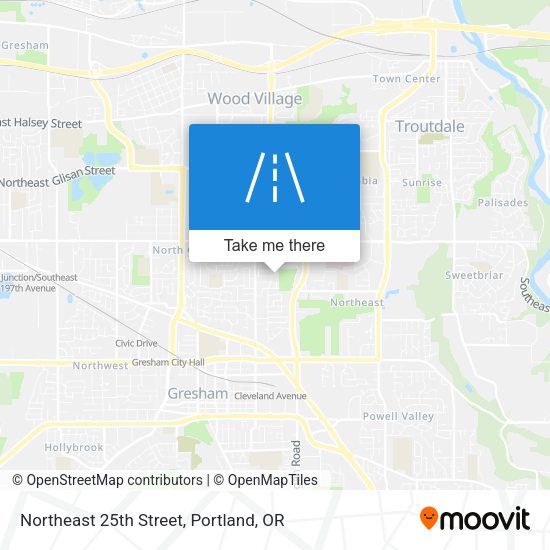 Mapa de Northeast 25th Street
