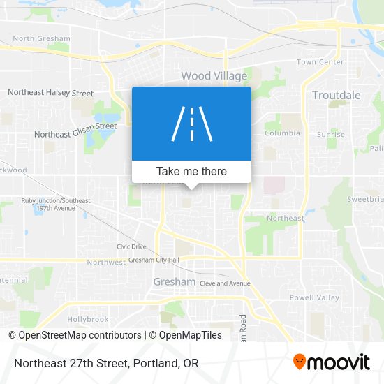 Northeast 27th Street map