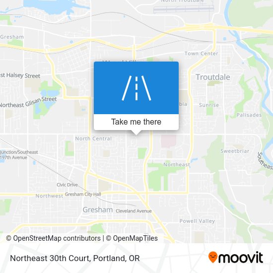 Northeast 30th Court map