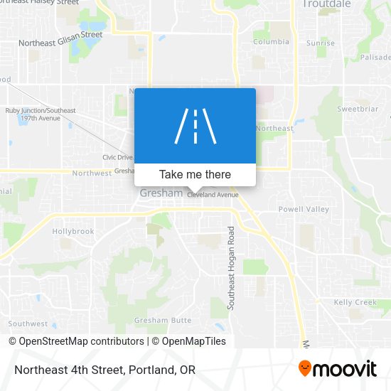 Northeast 4th Street map