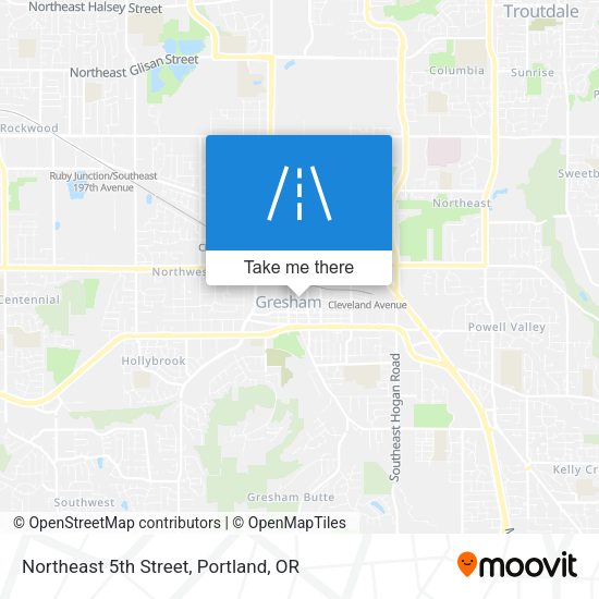 Northeast 5th Street map