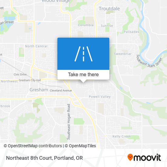 Northeast 8th Court map