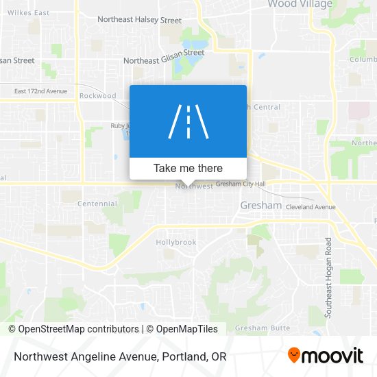 Northwest Angeline Avenue map