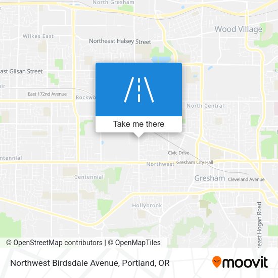 Northwest Birdsdale Avenue map