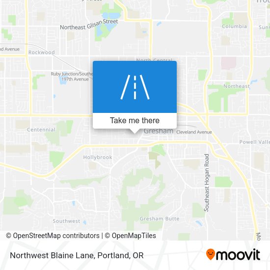 Northwest Blaine Lane map