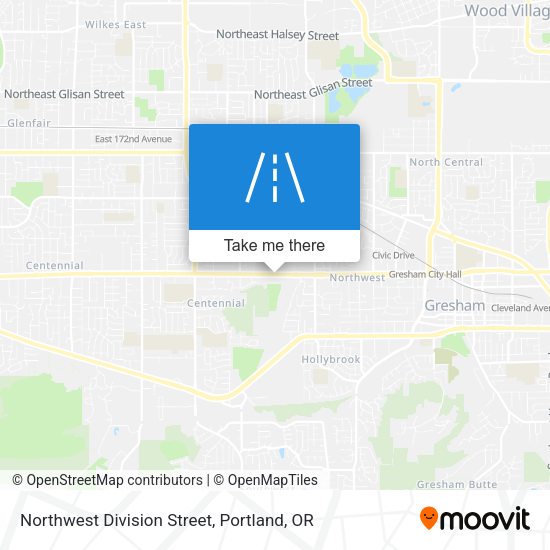Mapa de Northwest Division Street