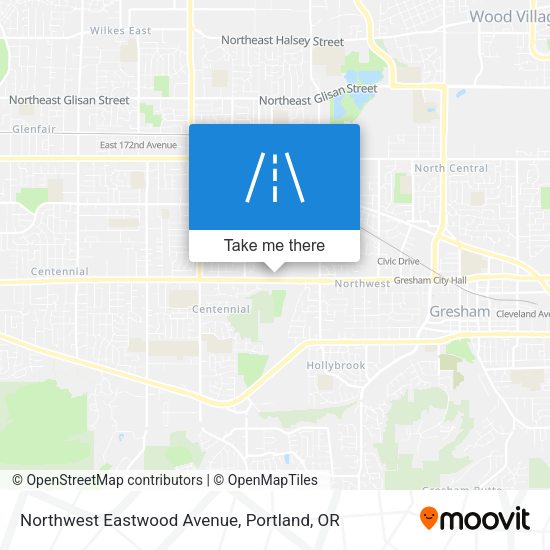 Northwest Eastwood Avenue map