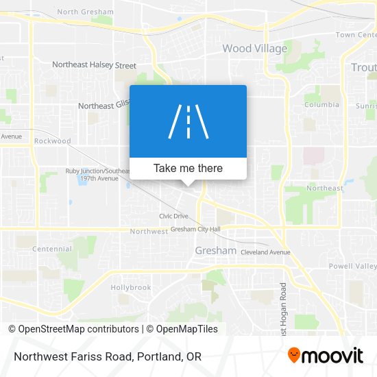 Northwest Fariss Road map