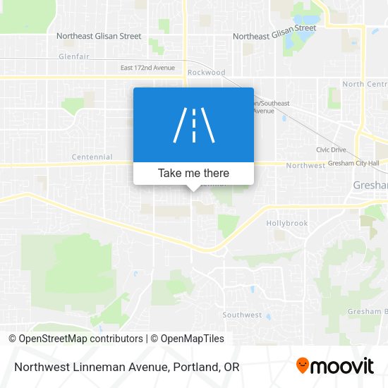 Northwest Linneman Avenue map
