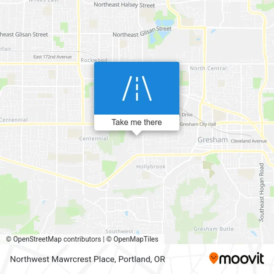 Northwest Mawrcrest Place map