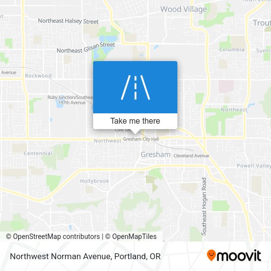 Northwest Norman Avenue map