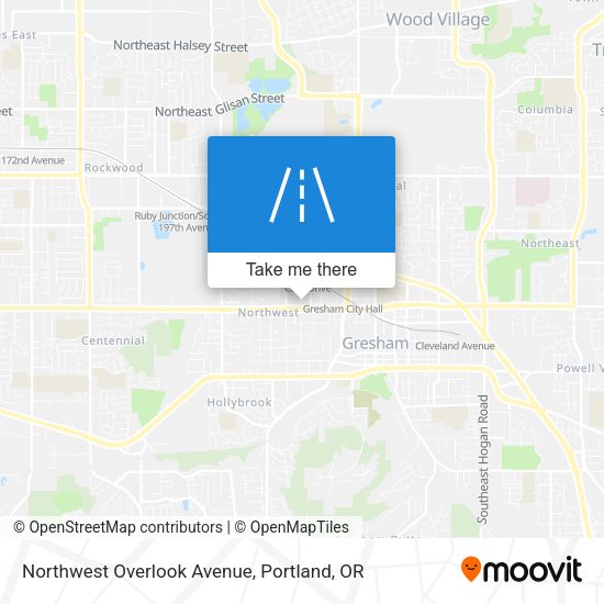 Northwest Overlook Avenue map