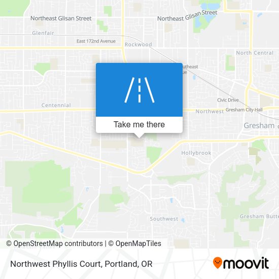 Mapa de Northwest Phyllis Court