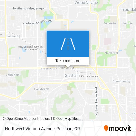 Mapa de Northwest Victoria Avenue