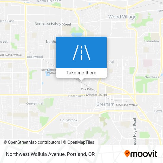 Northwest Wallula Avenue map