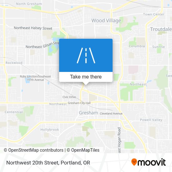 Northwest 20th Street map