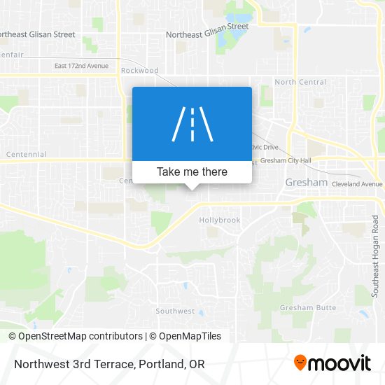 Northwest 3rd Terrace map