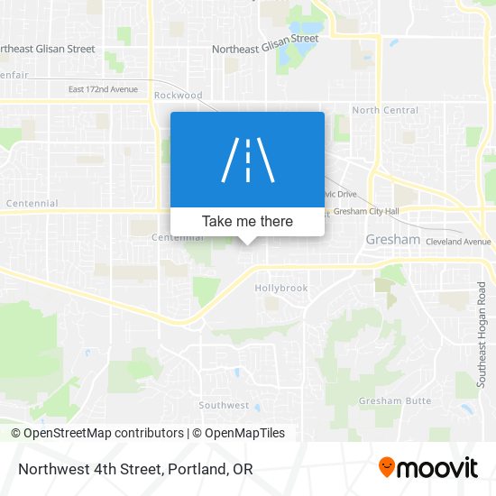 Northwest 4th Street map