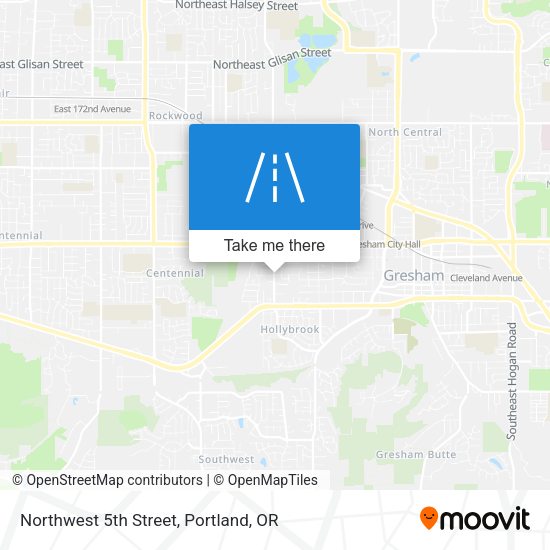 Northwest 5th Street map