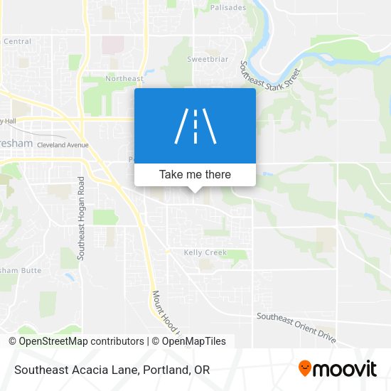 Southeast Acacia Lane map