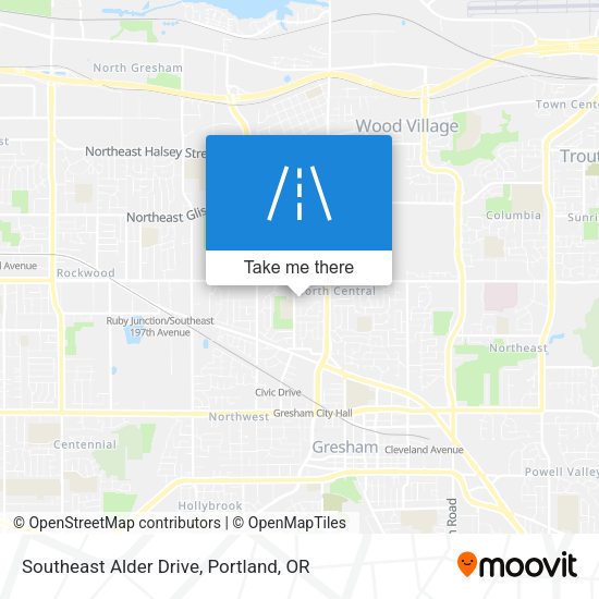Southeast Alder Drive map