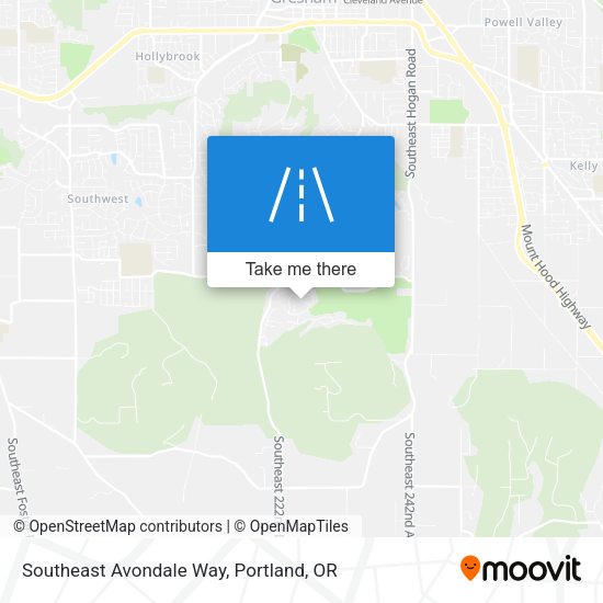 Southeast Avondale Way map