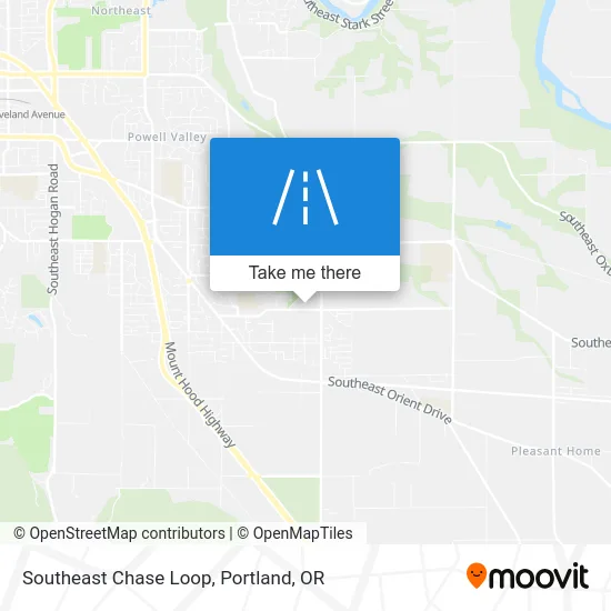 Southeast Chase Loop map