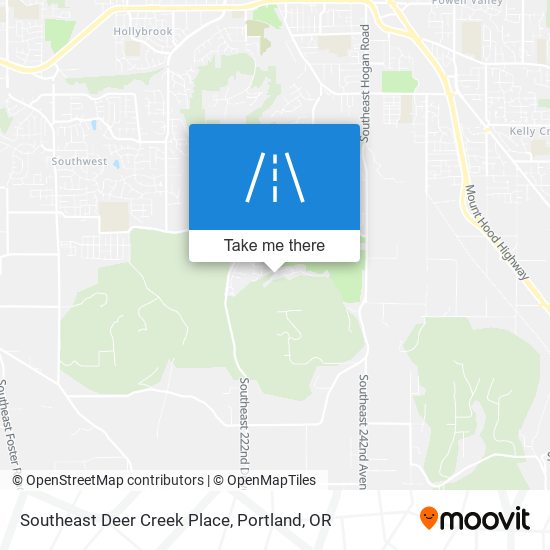 Southeast Deer Creek Place map