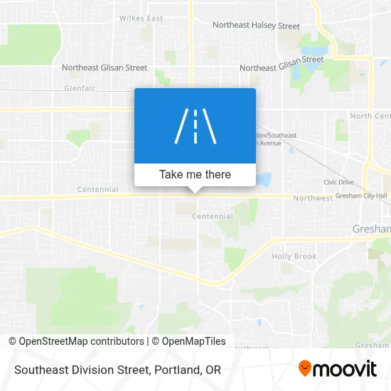 Southeast Division Street map