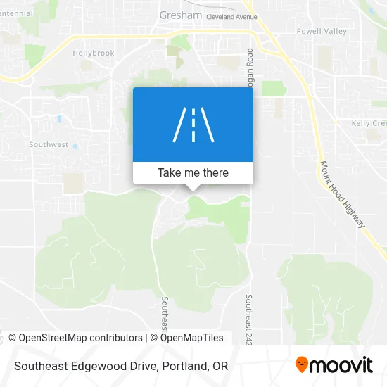 Southeast Edgewood Drive map