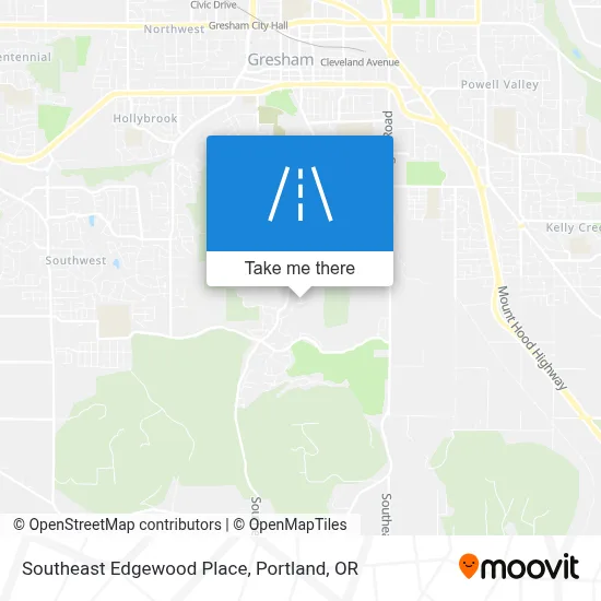 Southeast Edgewood Place map